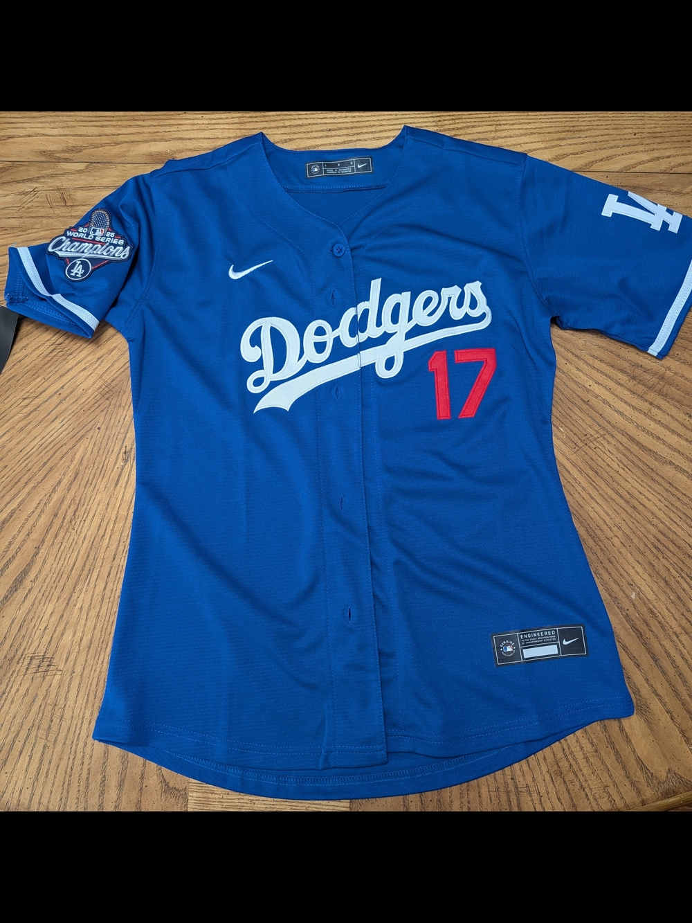 Nike MLB Shohei Ohtani #17 Blue and White Jersey - Picture 2 of 9